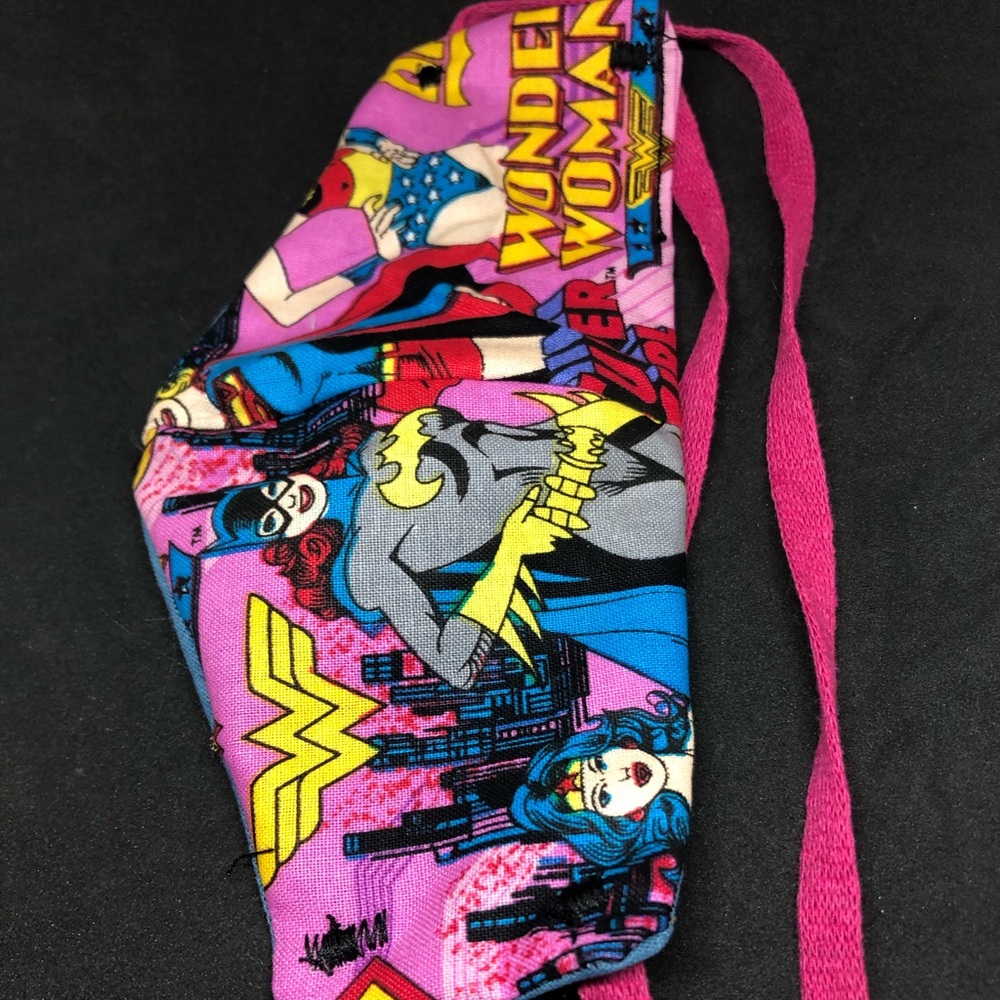 Super Girl Wonder Woman face mask